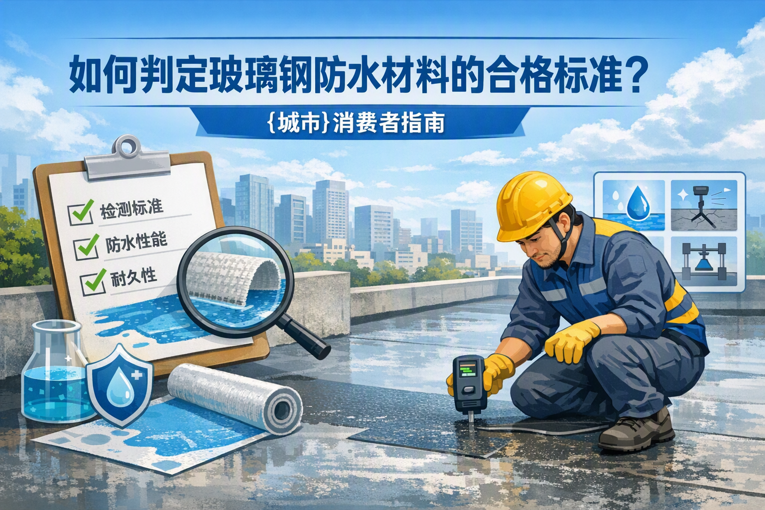 如何判定玻璃钢防水材料的合格标准？ 黑河 消费者指南