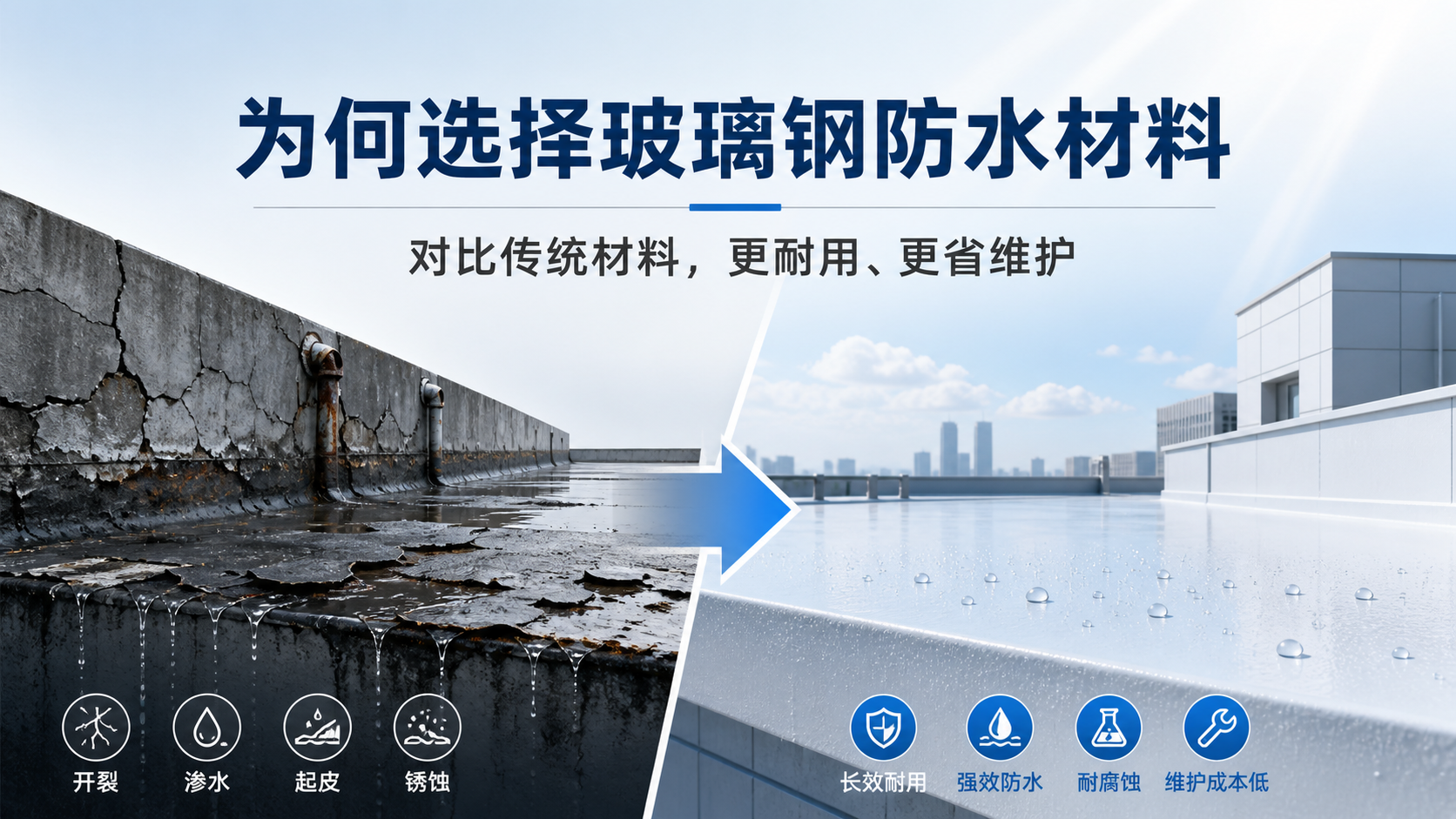 在黑河，为何选择玻璃钢防水材料而非传统材料